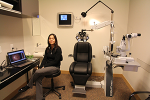 Dr. Carmern Tran in her office